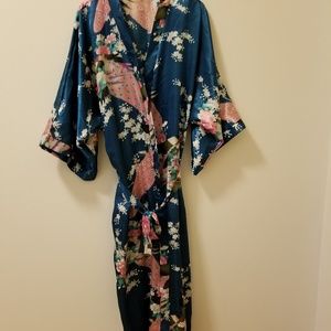 Satin Kimono Style Robe